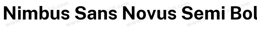 Nimbus Sans Novus Semi Bold字体转换